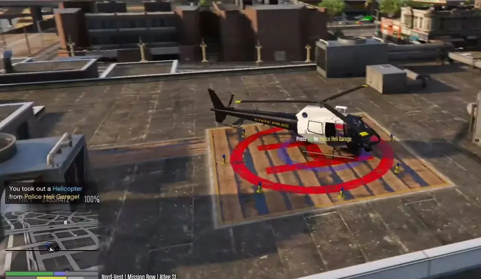ESX Garagem da Polícia FiveM prévia do recurso 4