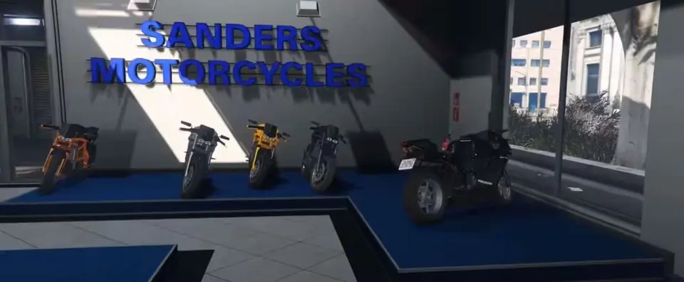 Sanders Motorcycle Dealership FiveM Ressourcen Vorschau 3