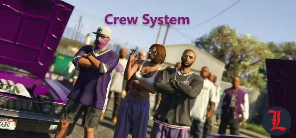 Crew System with Player Blip FiveM resource preview 2