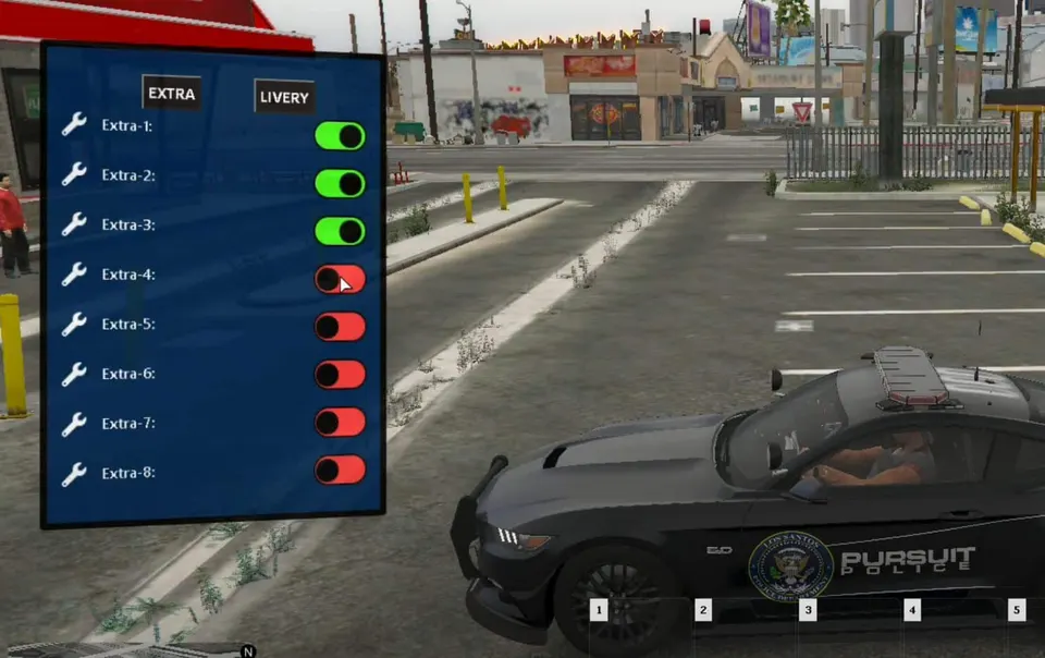 Livery UI for Police FiveM resource preview 2