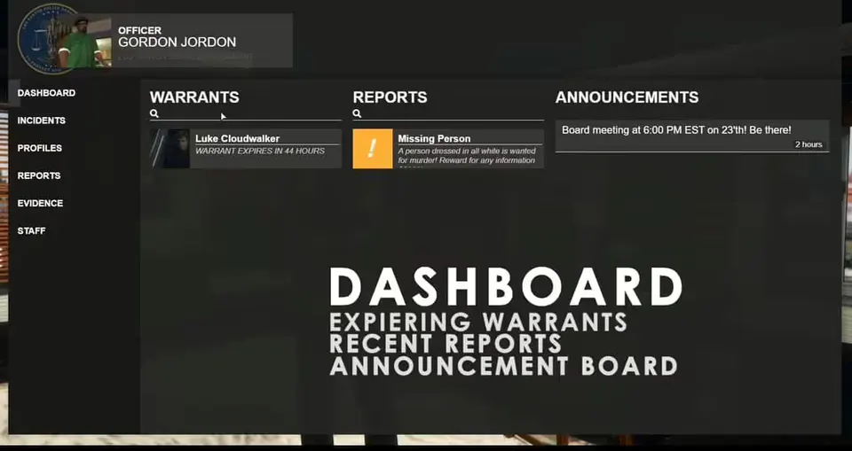 Core MDW / Police Computer (MDT) FiveM resource preview 2