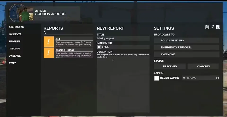 Core MDW / Police Computer (MDT) FiveM resource preview 6