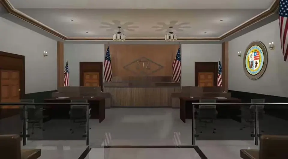 Sala de audiencia de la Alcaldía del Departamento de Justicia en FiveM