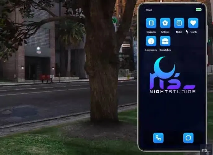 ns Phone FiveM prévia do recurso 2