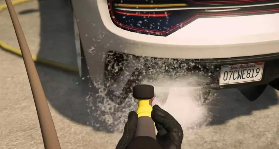 FiveM Lavagem de Carros (Pistola de água pressurizada) Prévia do recurso FiveM 2