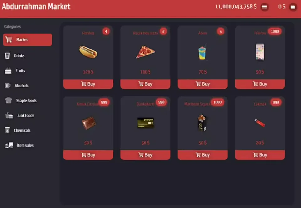 Script de Mercado FiveM (Propriedade do Jogador) Visualização do recurso FiveM 2