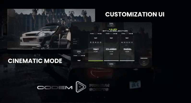BLVCK HUD v2 NEON FiveM resource preview 3