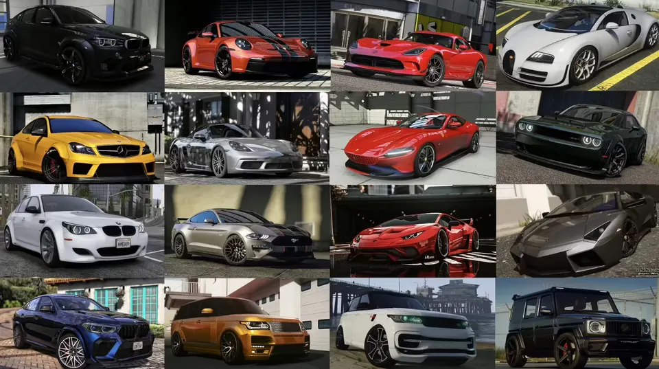 GTA 5 Ultimate Car Pack FiveM Ressourcen-Vorschau 3