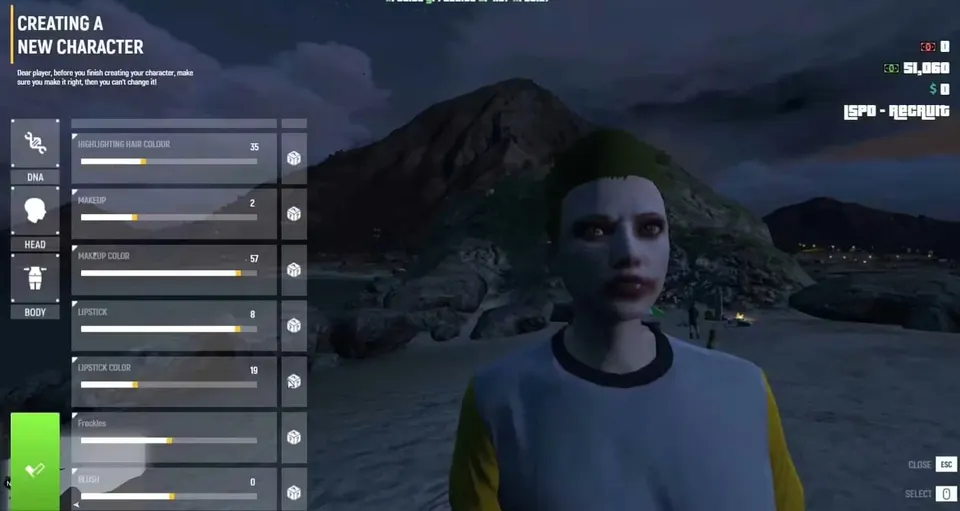 Vista previa del recurso de Advanced Character Creator System [Standalone] FiveM 3