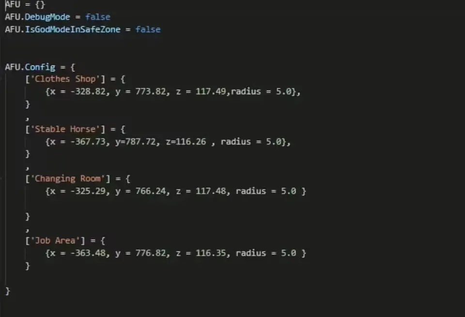 RedM Safe Zone Script FiveM resource preview 2