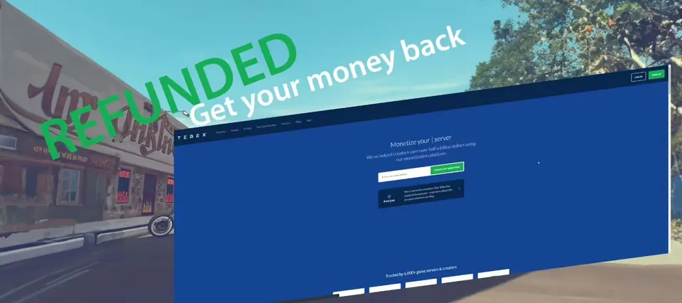 Como solicitar o reembolso de uma compra da Tebex