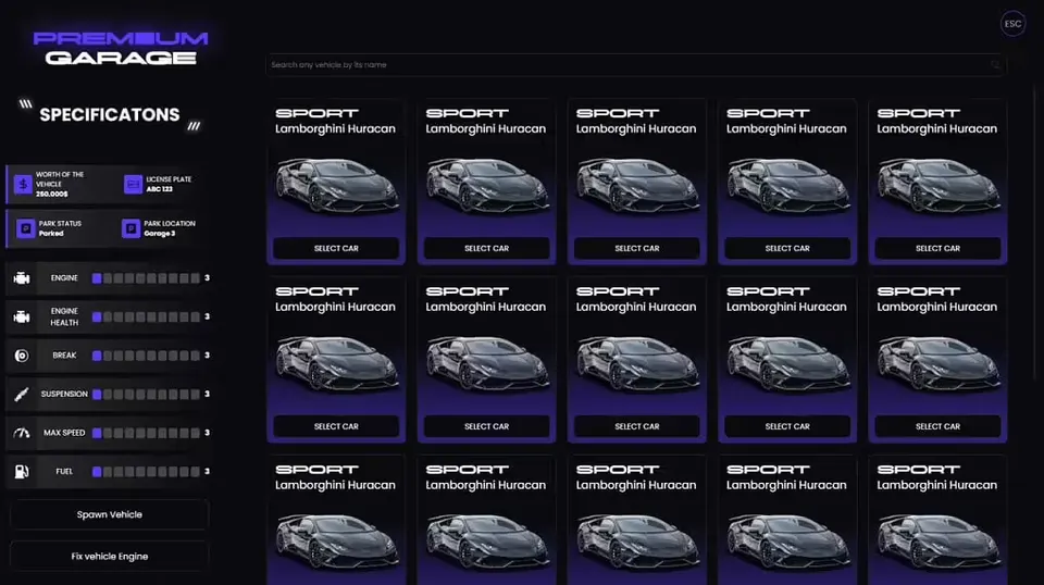 2NA Premium Garage [Manageable Garage System] FiveM resource preview