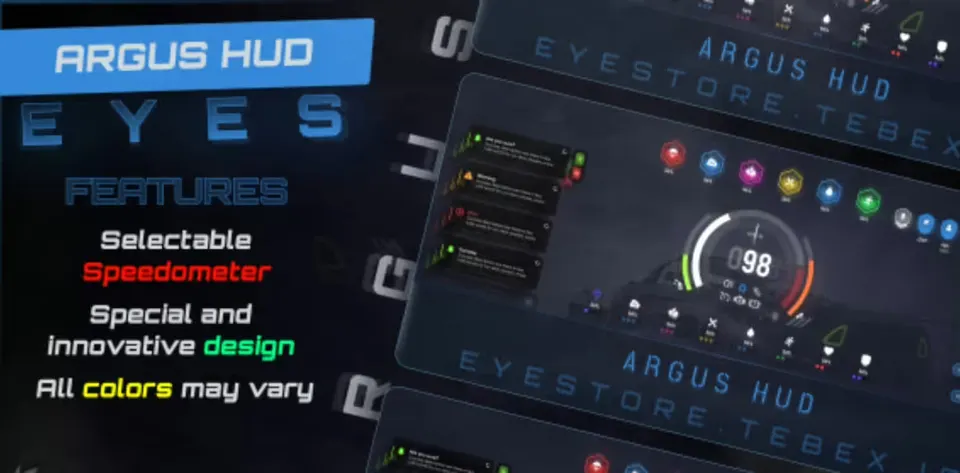 Argus HUD (ESX / QB) FiveM resource preview