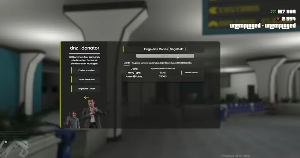 DNZ Donator System FiveM resource preview