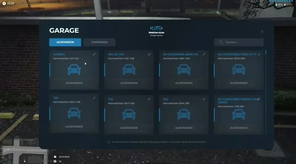 Garage Impound System FiveM resource preview