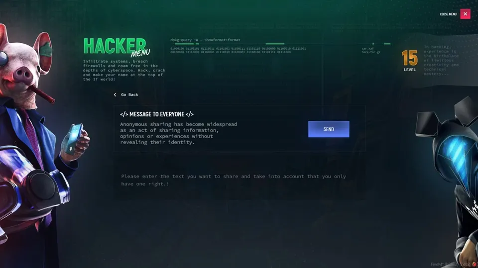 Realistic Hacker Menu FiveM Ressourcen Vorschau 5