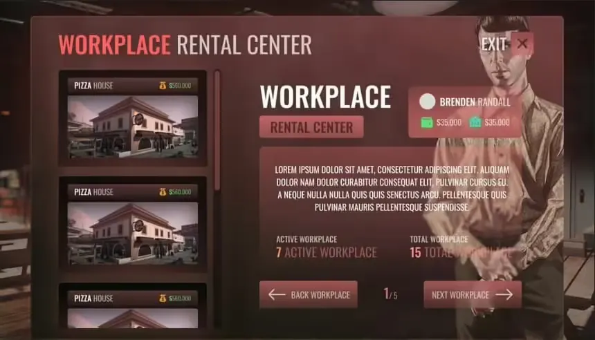 Workplace Script FiveM resource preview