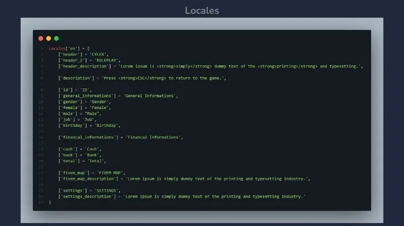 Cylex Pause Menu FiveM resource preview 3