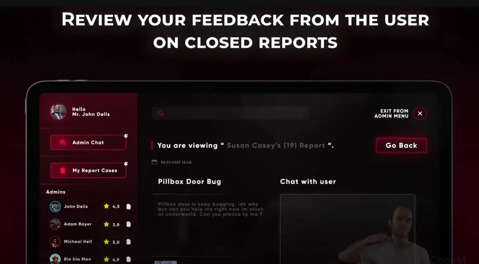 Prévia do recurso Venice Report v2 FiveM 2