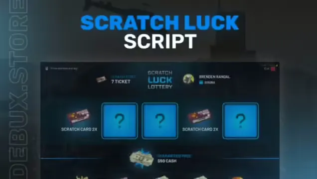 Scratch Lottery FiveM Ressourcenvorschau