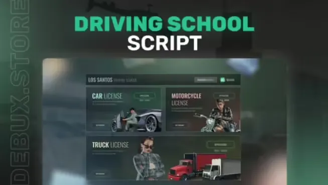 ESX Driving School Script FiveM resource preview