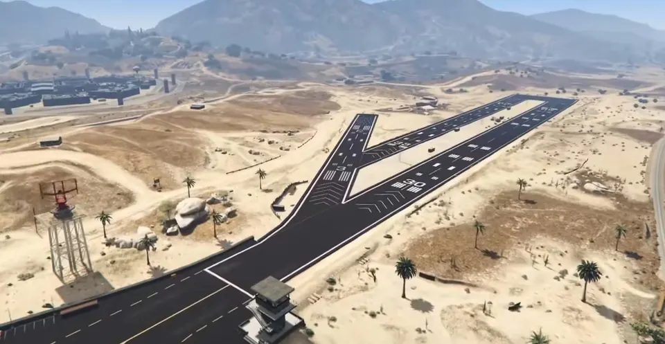 Sandy Shores Airfield (EXTERIOR+SMALL INTERIOR) FiveM resource preview