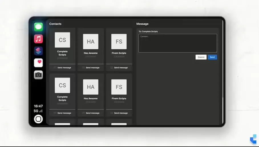 Vista previa del recurso Complete Carplay (ESX) FiveM 2