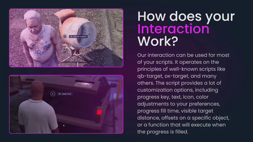 Advanced Interaction Script FiveM resource preview 2