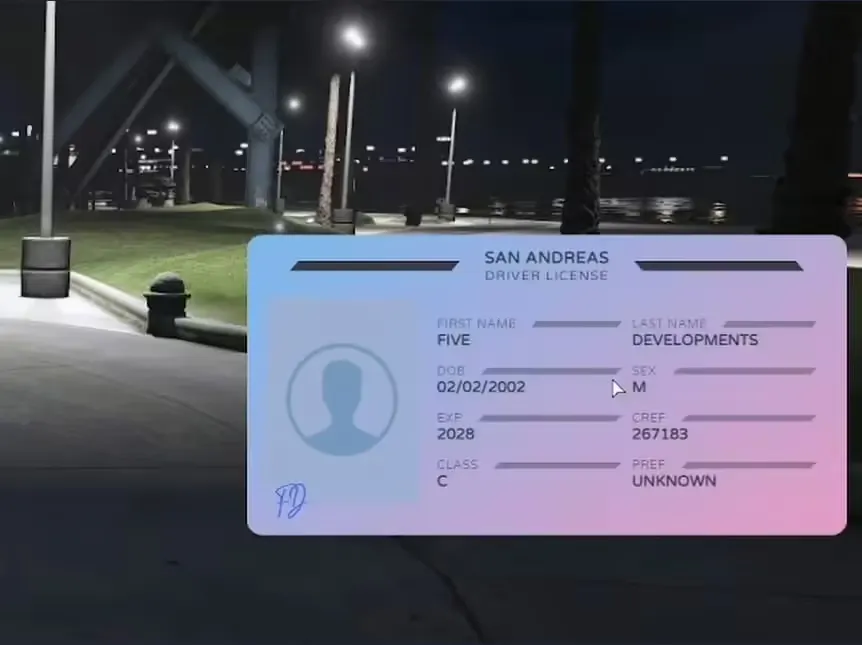 NoPixel 4.0 ID Card Script FiveM Ressourcen Vorschau 2