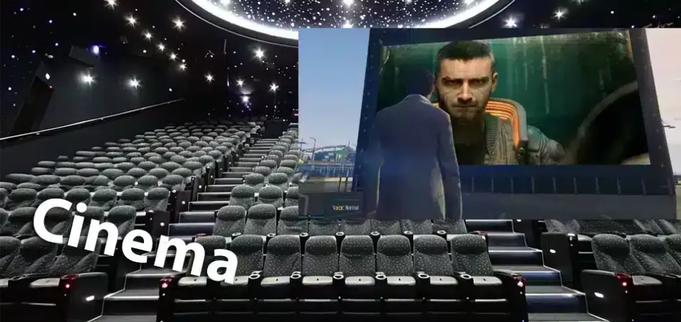 Kino-Innenraum und Videobildschirm in FiveM