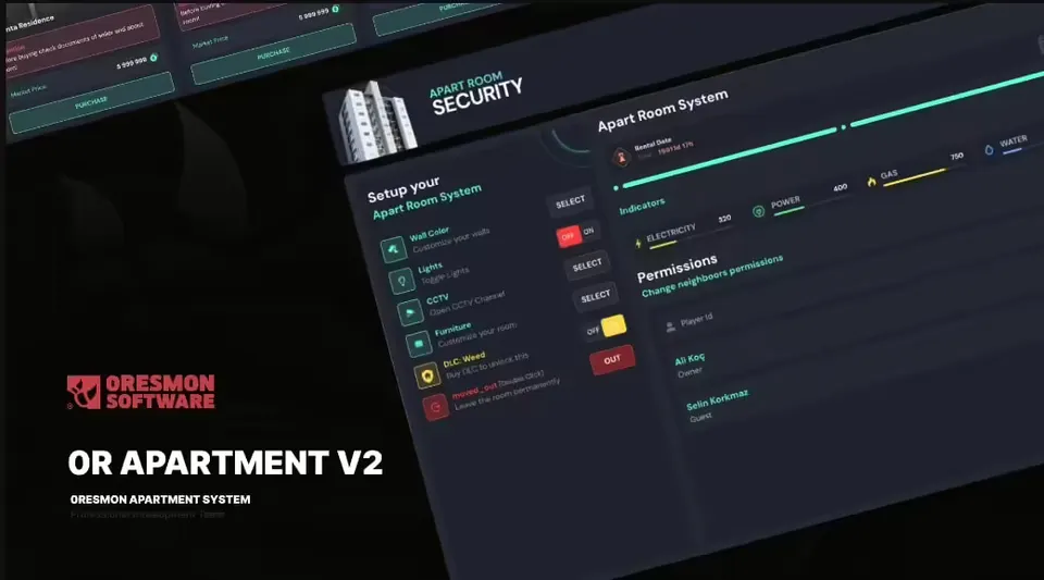 0r Apartment V2 FiveM script preview