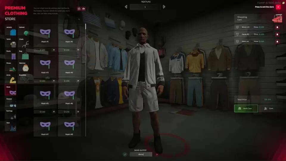 0r Advanced Clothing v3 FiveM Ressourcenvorschau 2