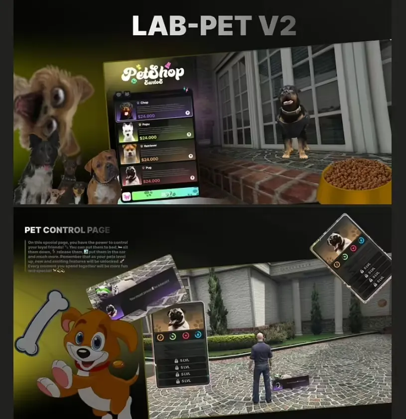 Lab Pet V3 FiveM resource preview 3