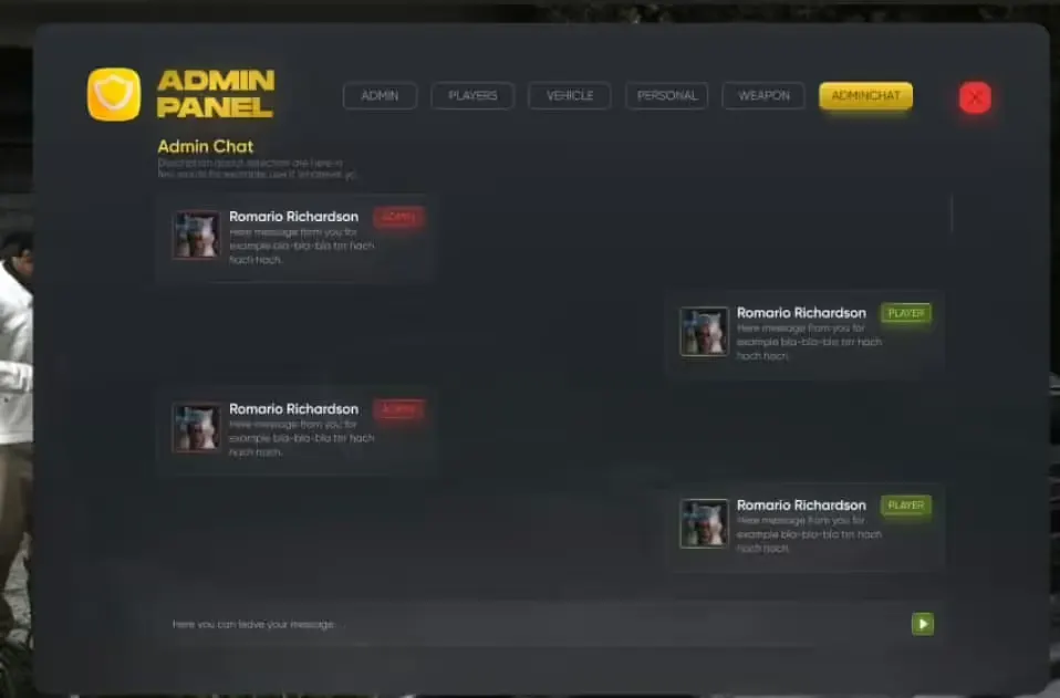 Izzy - Admin Menu FiveM resource preview 7