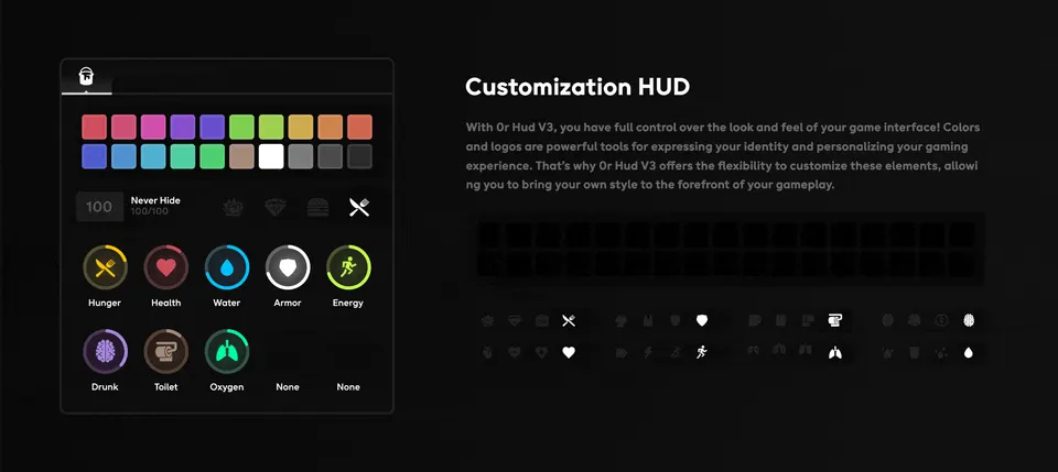 0R HUD V3 FiveM resource preview 4