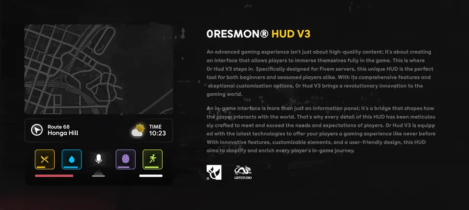 0R HUD V3 FiveM resource preview 2