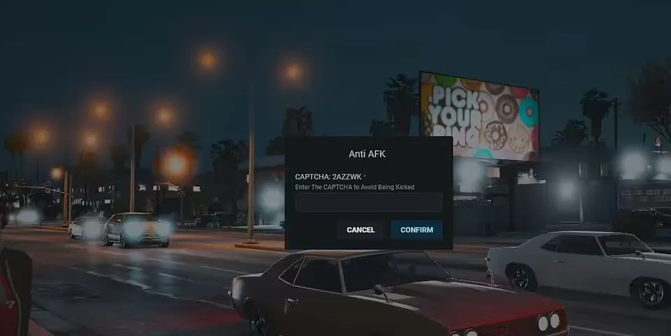 CAPTCHA anti-AFK – Mods FiveM gratuits