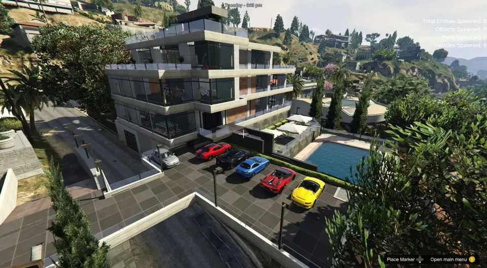 Beverly Hills Mansion – GTA V com Map Builder e Menyoo