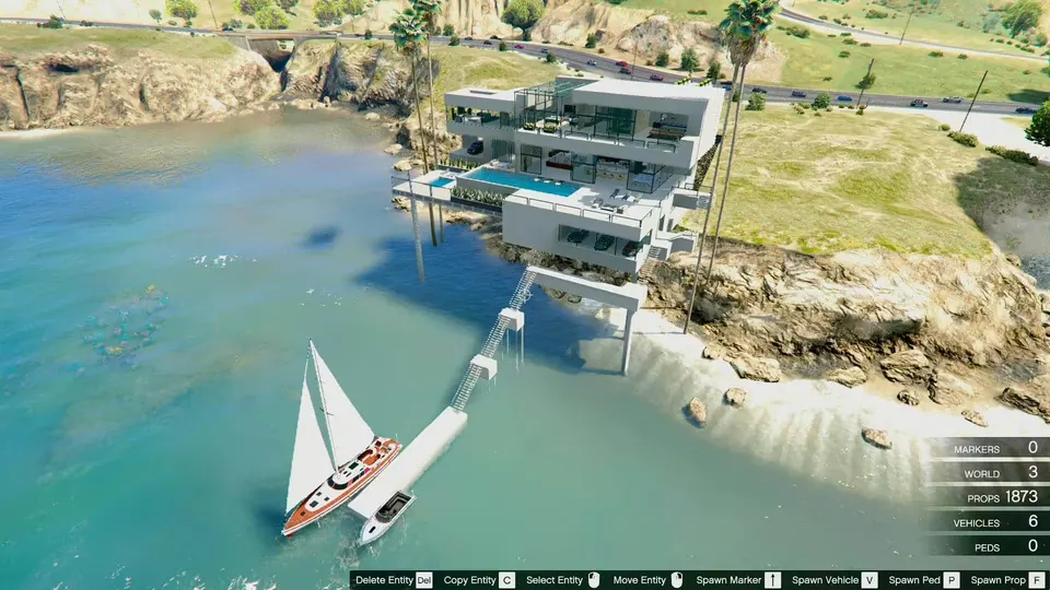 Sunset Coast Mansion: instalación con Map Editor GTA V