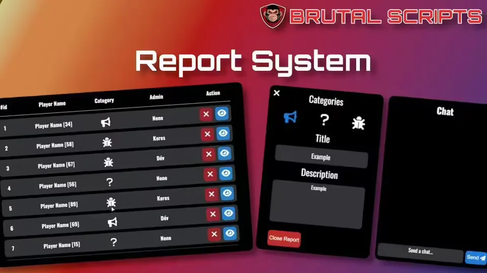 Brutal Report System FiveM resource preview