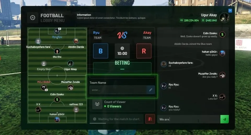 ak4y Fútbol / Fútbol Script FiveM vista previa del recurso 2