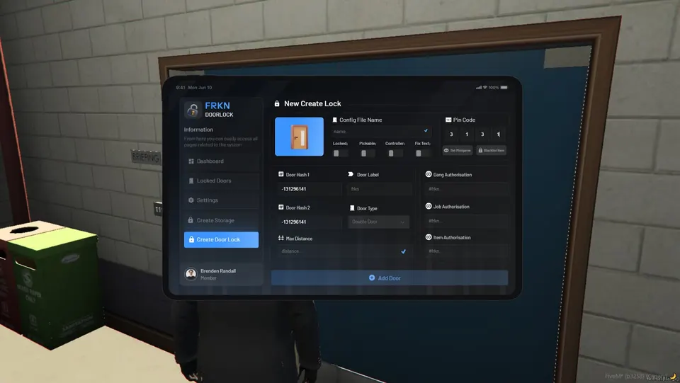 frkn Doorlock v2 FiveM Ressourcen-Vorschau 4