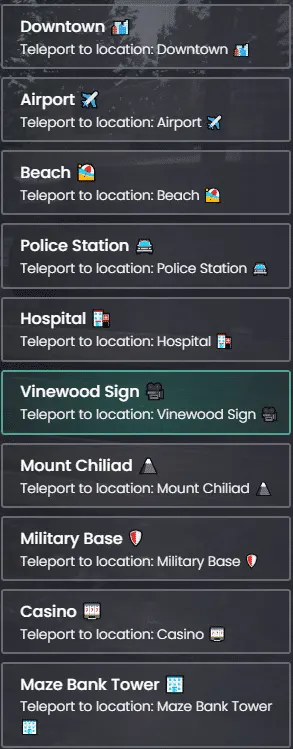 Advanced Teleport Menu for FiveM