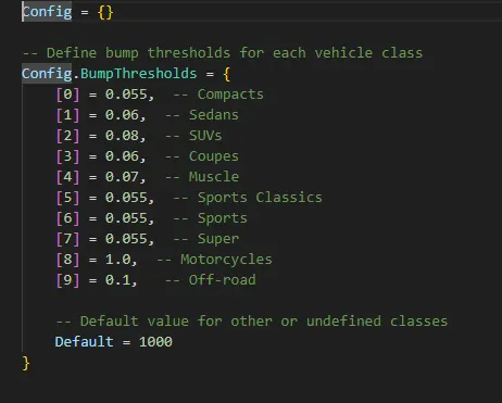 Anti Bump Script for FiveM