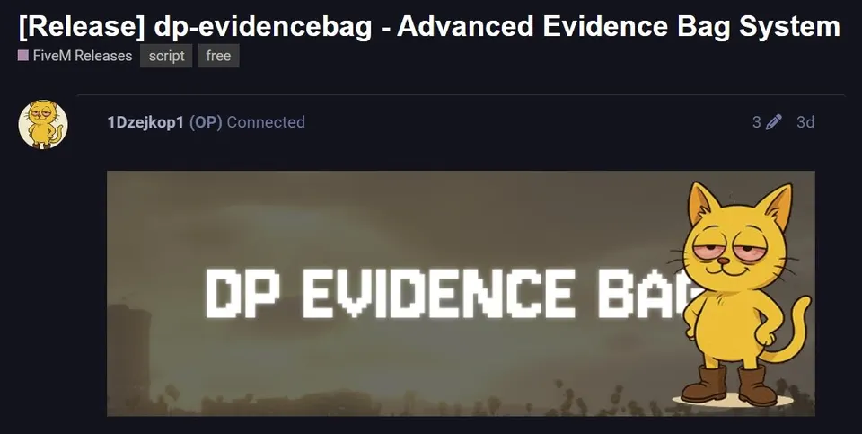 Evidence Bag System - Free FiveM Mods