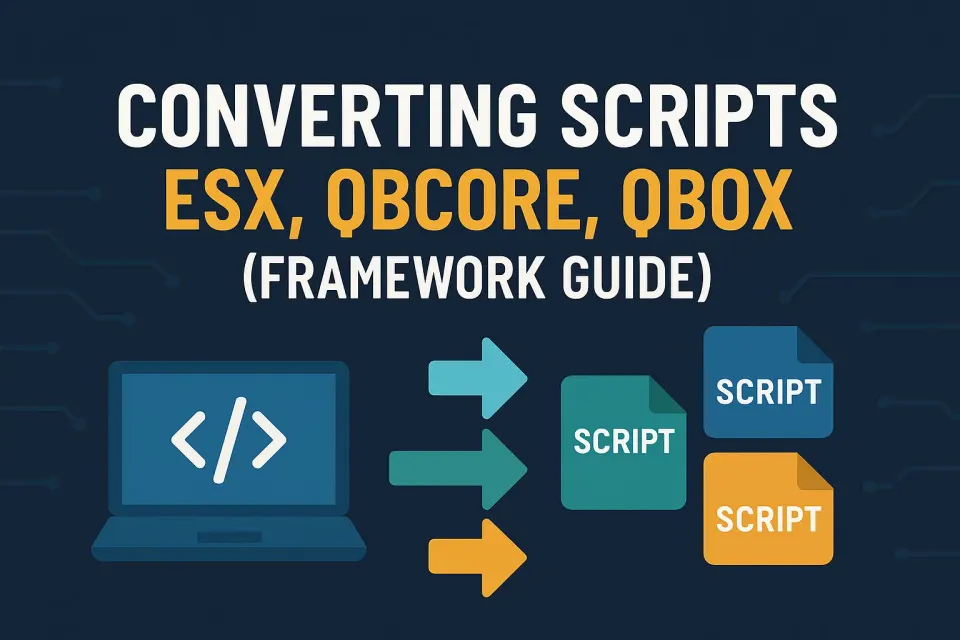 Convert FiveM Scripts Between ESX, QBCore and Qbox