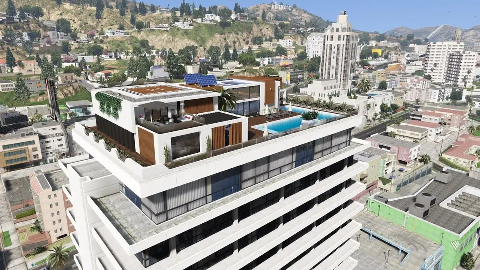 Vista previa del recurso FiveM Pacific Rooftop Mansion