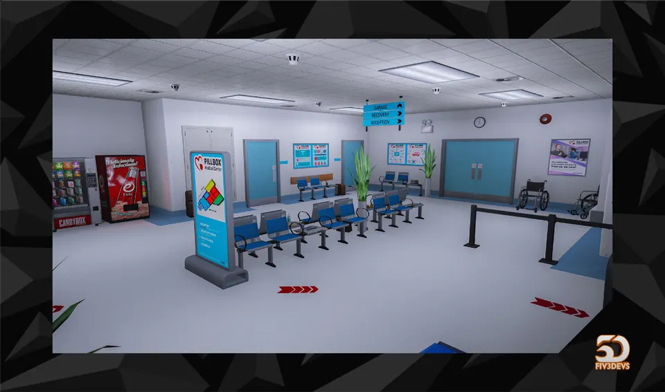 Vista previa del recurso Fiv3devs Pillbox Hospital FiveM 3