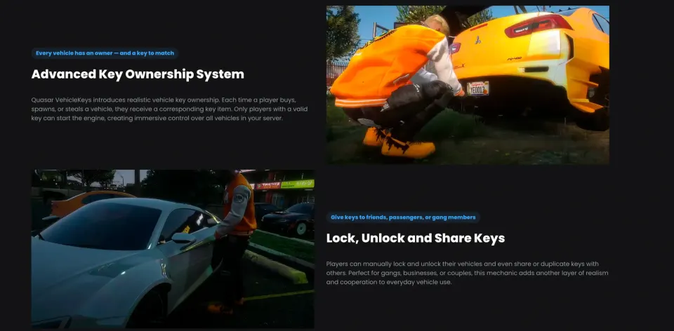 Quasar Vehiclekeys 2.0 FiveM Ressourcen Vorschau 4