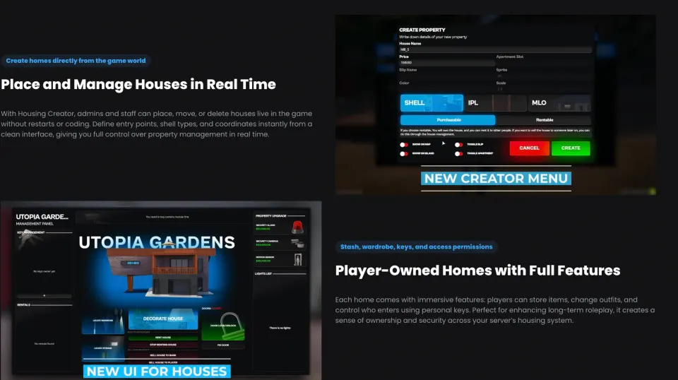 Quasar Housing FiveM resource preview 3